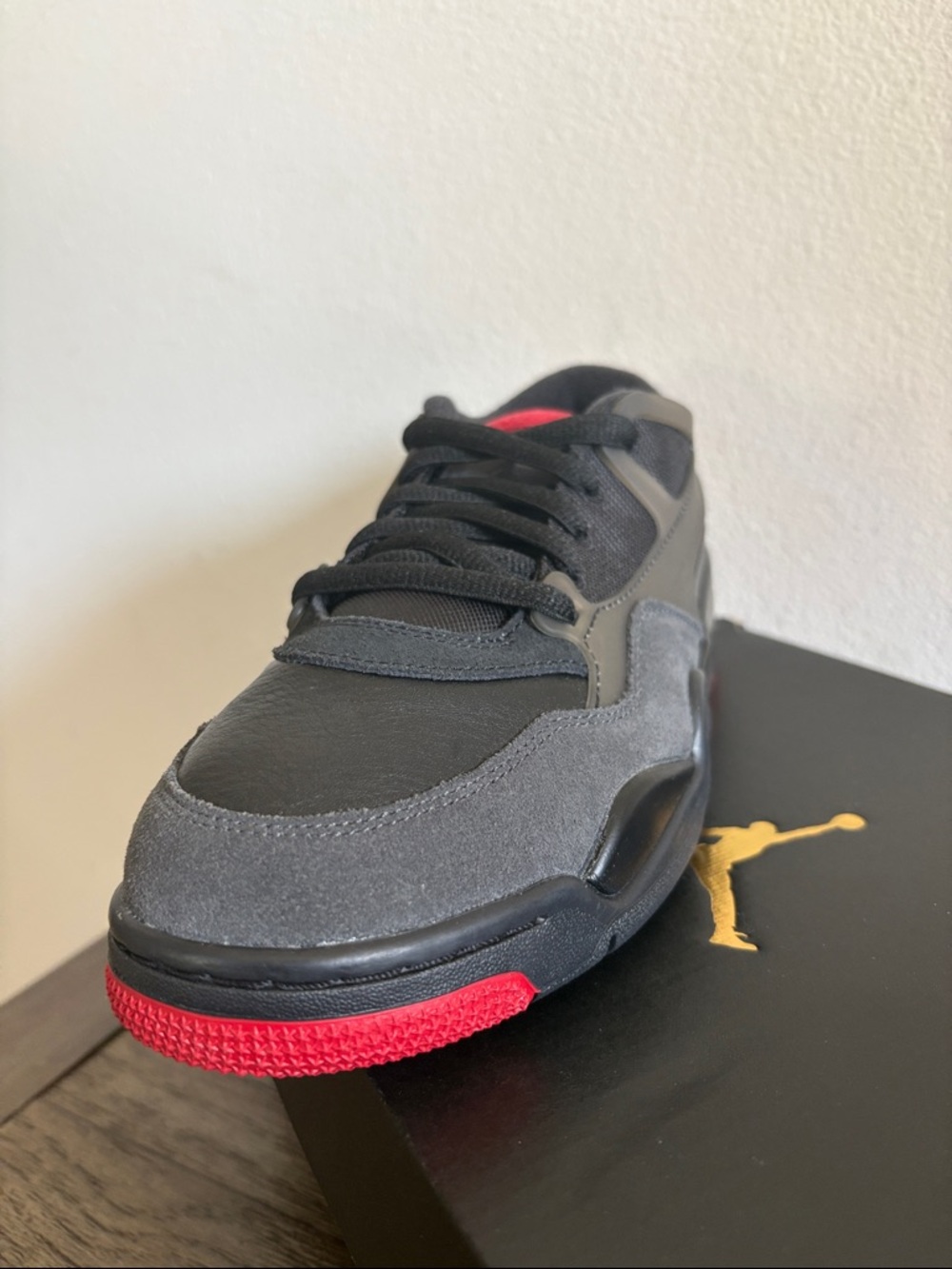 NIB [Jordan] Nike Air Jordan 4 RM Black/Red Youth/Men’s 6, 6.5 / Women’s 7.5, 8 - Picture 8 of 11